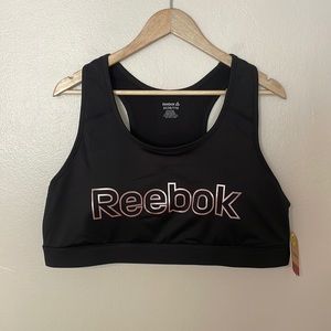 NWT Reebok Training Medium Support Sports Bra. 1X